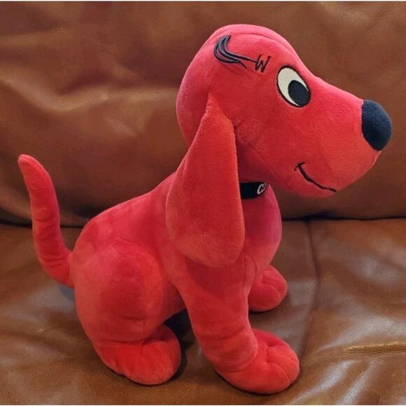 13 Inch Kohl's Cares Clifford The Big Red Dog Stuffed Plush Embroidered Eyes - Picture 4 of 10